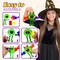 4E's Novelty 4-Pack Foam Halloween Craft Kits for Kids, Silly Halloween Monsters Magnet Craft Kit, Mess-Free Peel-and-Stick Sticker Pack, Ages 3+, Perfect for Occasion Monster Magnet Kit